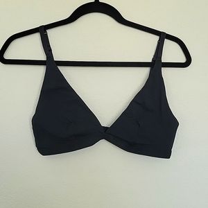 Everlane Size L Black Cotton Bralette